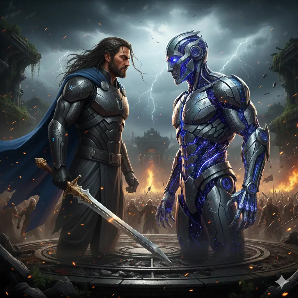 AI vs human strategy concept by a certified digital marketing consultant in calicut