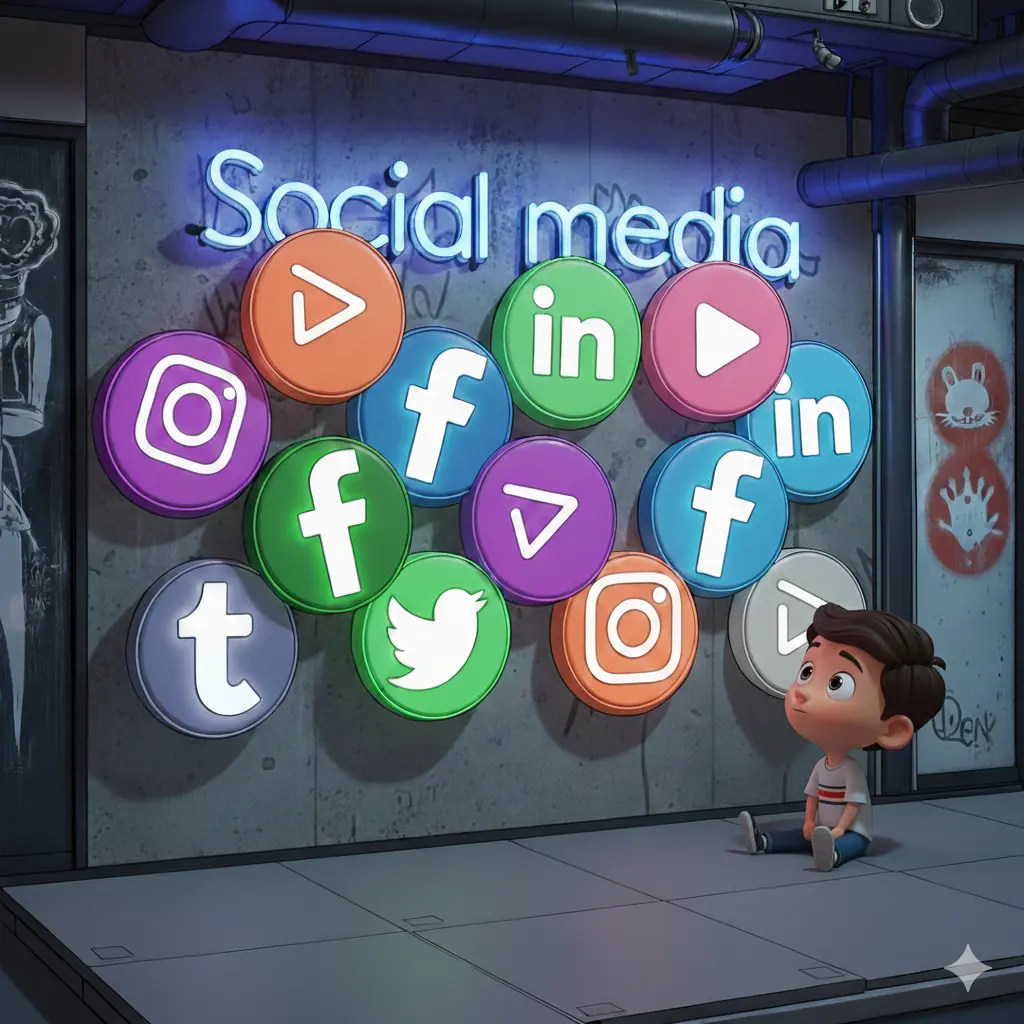 Social media marketing concept image for a top digital marketing consultant in Calicut