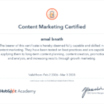 Content marketing certification